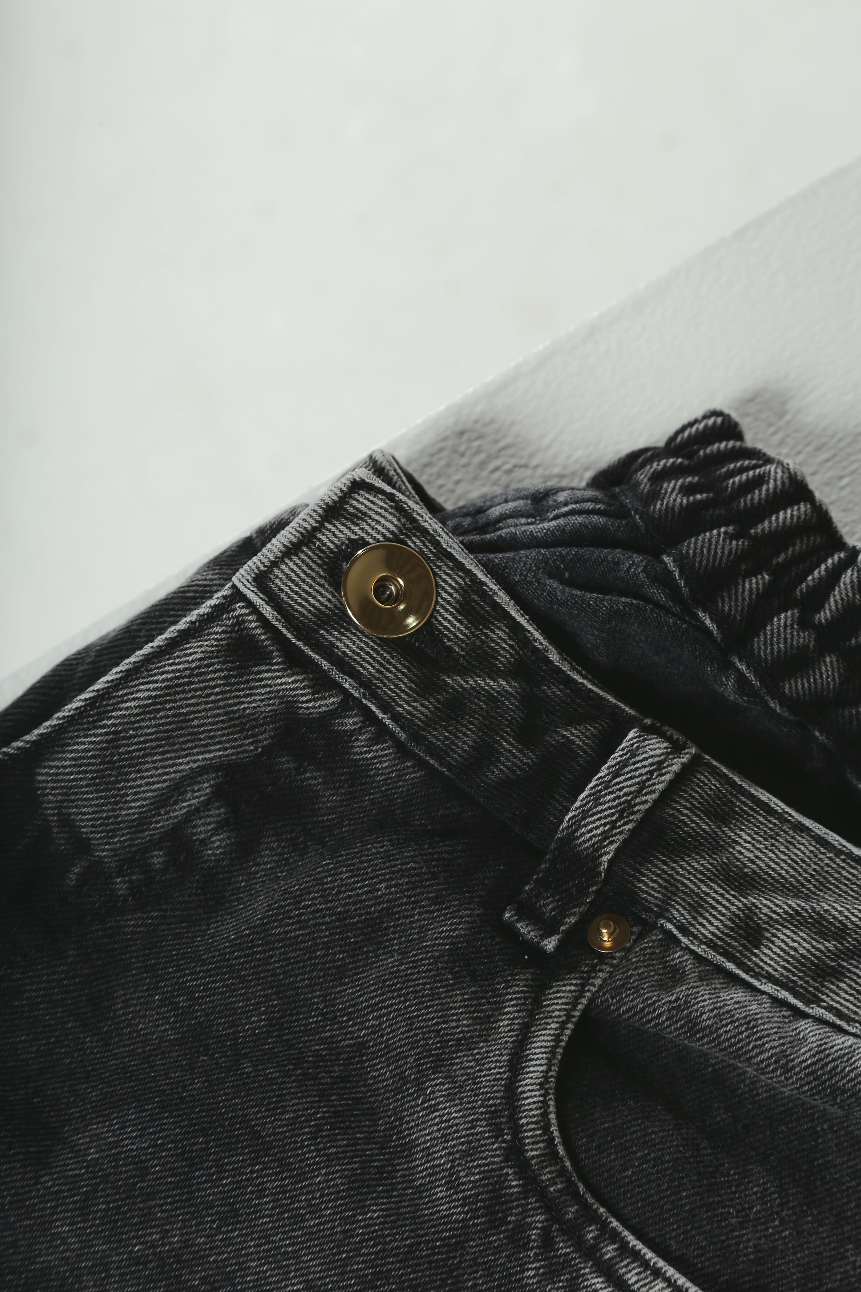 Calça Jeans Plus Size Reta Cintura Alta Preta