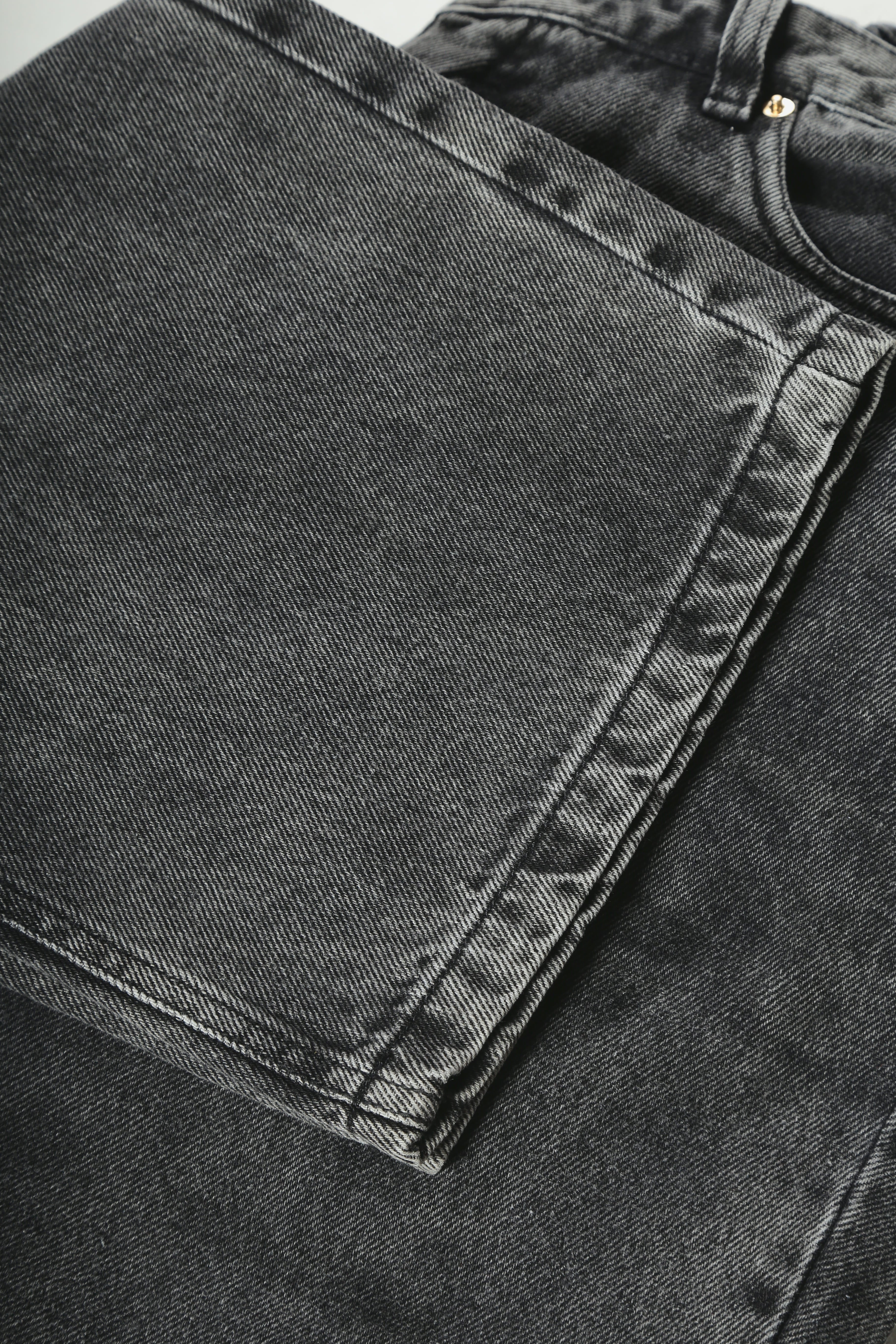Calça Jeans Plus Size Reta Cintura Alta Preta