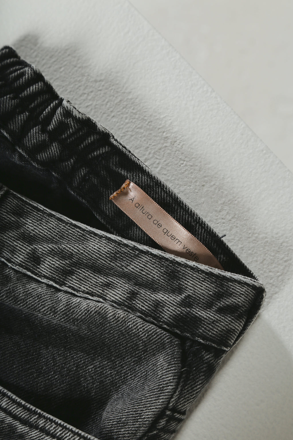 Calça Jeans Plus Size Reta Cintura Alta Preta